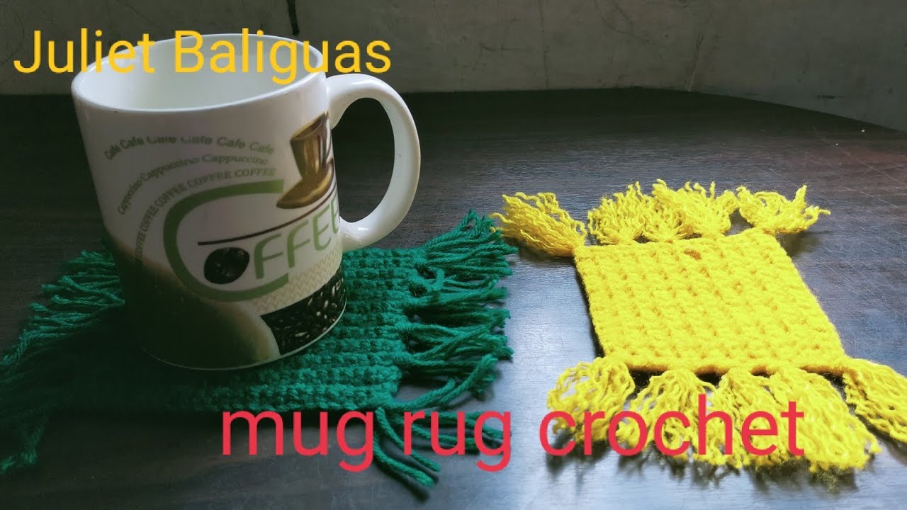 mug rug crochet YouTube