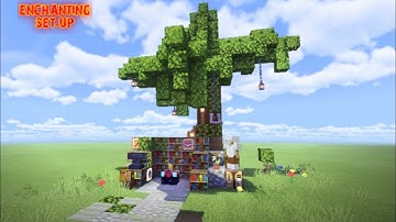 Minecraft: How To Build Enchanting Room | Tree Build Tutorial