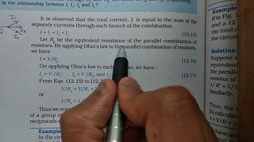 Class 10 Science Chapter-12 Electricity (12.6 part3) Resistors in parallel cbse ncert lecture