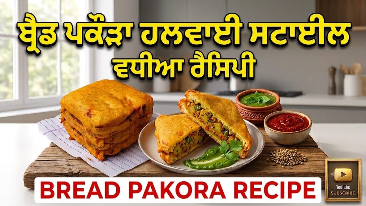 ⁣ਕੁਰਕਰੇ ਤੇ ਚਟਪਟੇ ਬਰੈਡ ਪਕੌੜੇ ਇੱਕ ਵਾਰ ਖਾਓਗੇ ਤਾਂ ਬਾਰ ਬਾਰ ਬਣਾਉਗੇ|halvai style bread pakode|bread pakode|