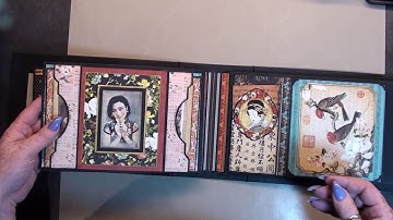 Mini Album Tutorial #8 Grahic 45  Bird Song (  mirabelle style )