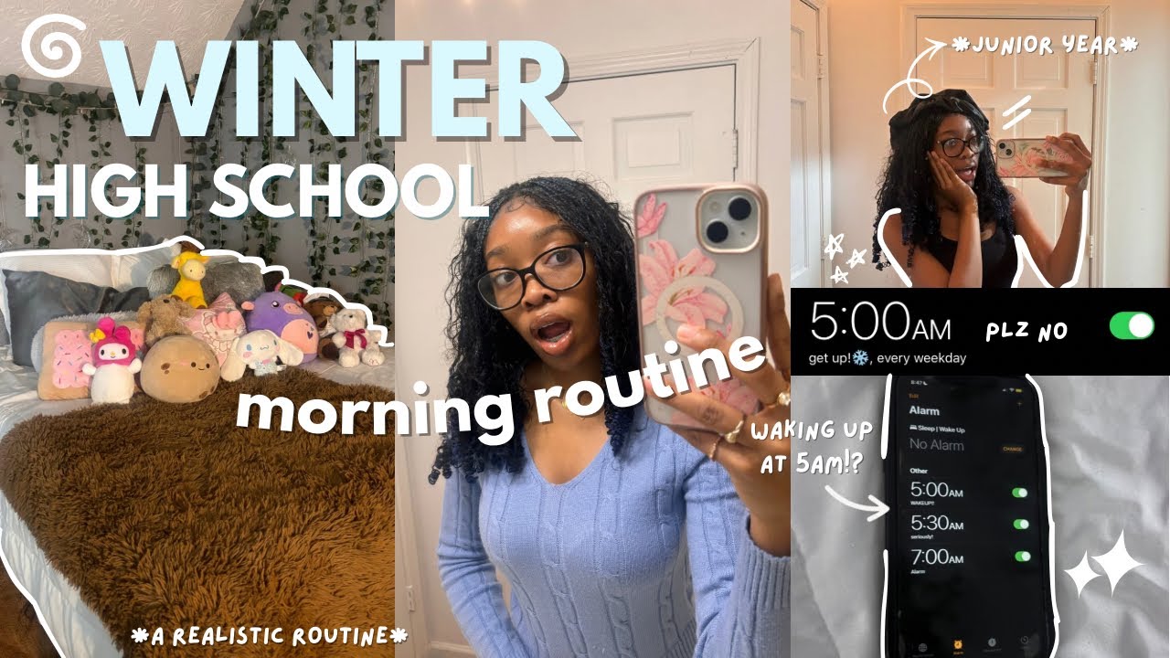 5AM *WINTER* MORNING ROUTINE | grwm, ootd, + chit-chat!