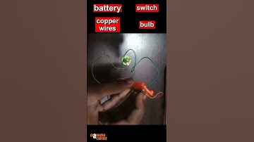 How to Make a Simple Electric Circuit Working Model School Science Project #shorts