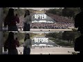 Crowd replication clip with vfx breakdown  created in after effects