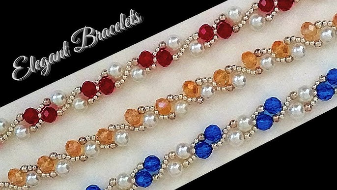 How To Make A Faceted Crystal Beaded Bracelet - Running With Sisters