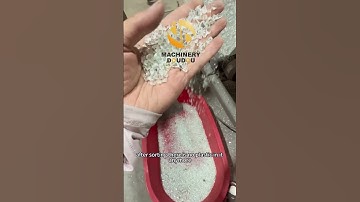 Plastic and glass pieces sorting machine