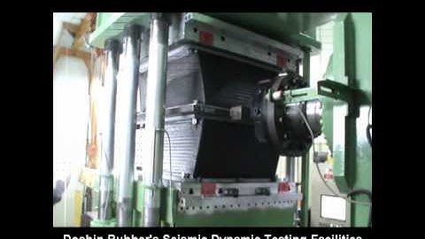 Doshin Rubber -High Damping Rubber Bearing Testing