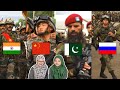 India vs Pakistan vs China vs Russia Army | Malaysian Girl Reaction