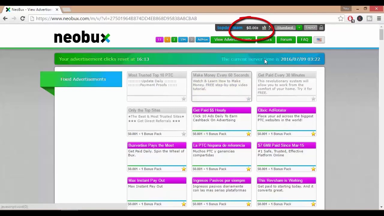 Neobux   Earn Up To $2000 Per Month! Review