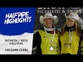 Gu and ferreira put on a show in calgarys halfpipe  fis freestyle skiing world cup 2324