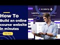 How to create an online course website in minutes like Udemy with Academy LMS script