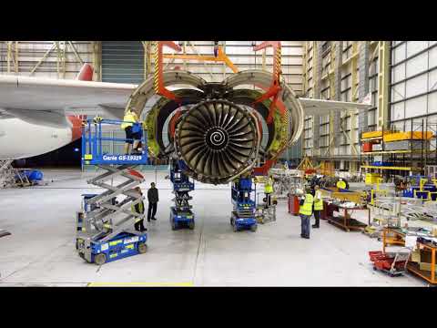 Inside a Virgin Atlantic engine change