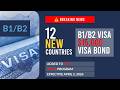 The U.S. Just Added 12 More Countries to the Visa Bond Program — April 2026