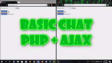 BASIC CHAT PHP + AJAX