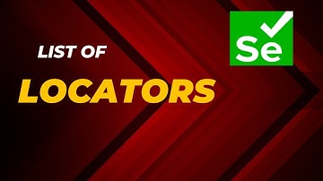 Different Locators Used  In Selenium WebDriver | #codepeddi | #Selenium