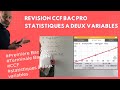  prparer son ccf bac pro mathmatiques  statistiques  deux variables