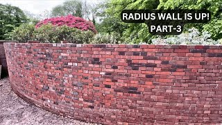 Huge Radius Brick Wall Repair - Part-3 #bricklaying #construction #youtube #work #yt