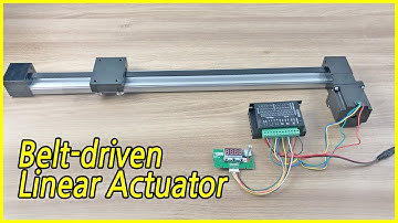 Belt-driven Linear Rail Actuator Slide Test