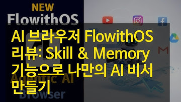 AI 브라우저 FlowithOS 리뷰: Skill & Memory 기능으로 나만의 AI 비서 만들기