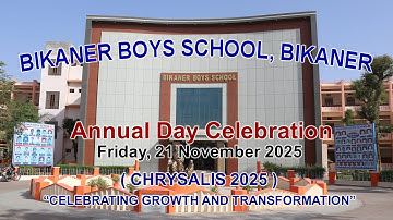 BBS Annual Day Celebration 2025 (CHRYSALIS 2025) 21 NOVEMBER 2025