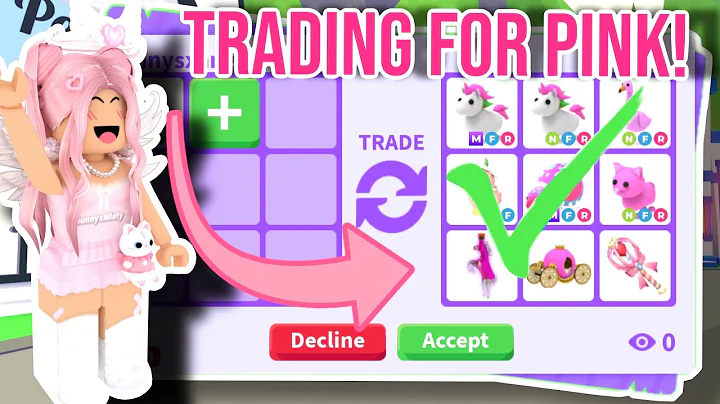 Accepting EVERY TRADE until I get TRADED PINK In Adopt Me!