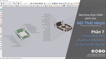 [Sketchup 3D] Phần 7 - Dựng hình 3D siêu nhanh và Tạo sơ đồ lắp ráp