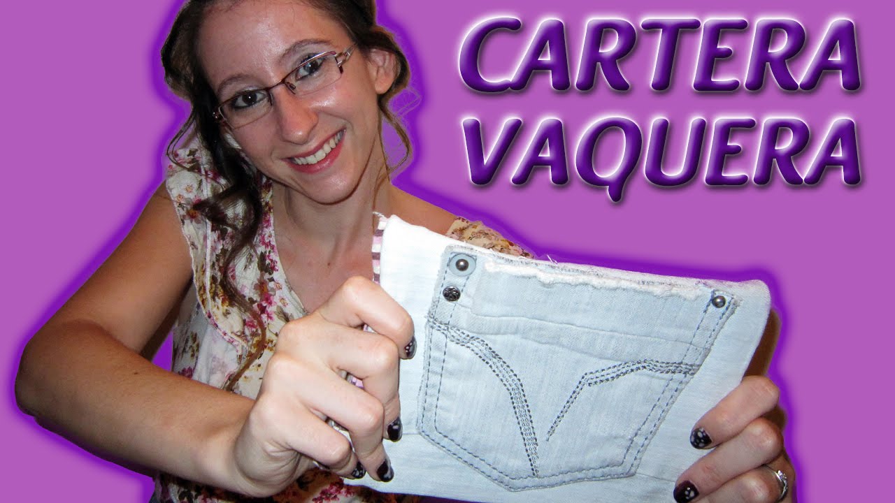 Cómo un BOLSO de mano o CARTERA con vaquera SIN COSER YouTube