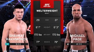 Shavkat Rakhmonov vs. Michael Page Full Fight - UFC 5 Fight Night