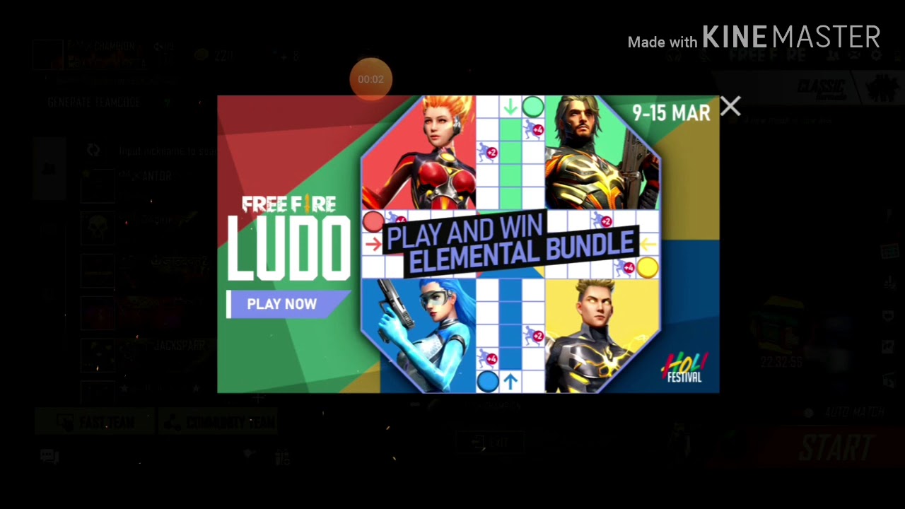 Free fire new event Ludo details YouTube