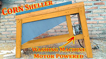 Making A Corn Sheller / Thresher Powered By A Washing Machine Motor