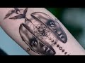 Black and gray spiritual tattoo  timelapse  3rl