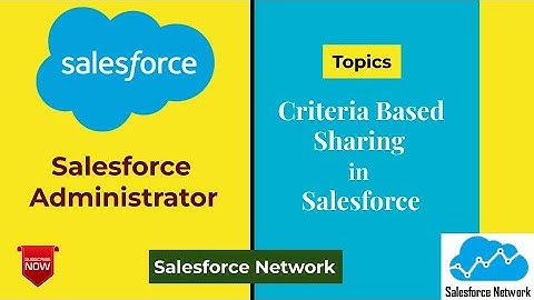 Criteria Based Sharing in Salesforce || Sharing Setting || Salesforce Network