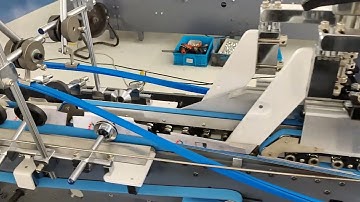 AS-800 Crash Lock bottom Folder Gluer running Straight-Line Cardboard Box
