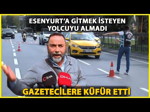 Fatih'te Yolcu Seçen Taksiciye Ceza