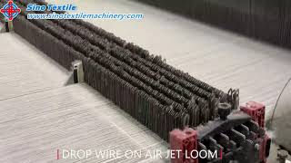 The working of weaving drop wire/dropper pin