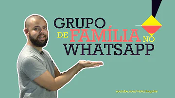 Como colocar o nome do grupo da família?