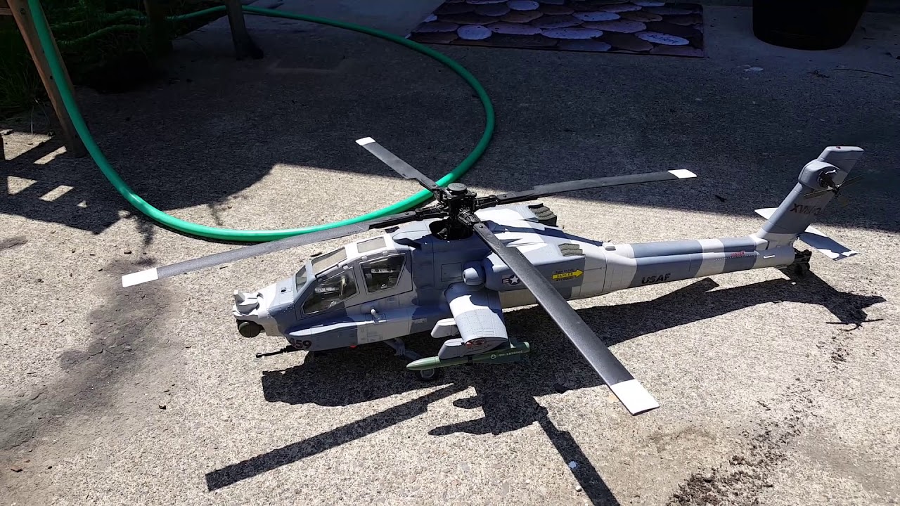 Modèle d'hélicoptère Kawei Apache - Jouet d'avion en alliage