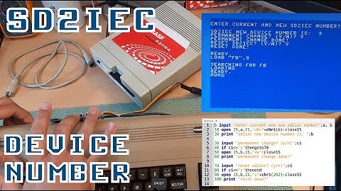How to change SD2IEC Device Number | Commodore 64 | Basic Code