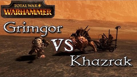 Grimgor vs Khazrak - Total War: Warhammer - 1v1 Unit Battles