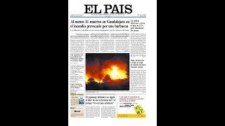 Homenaje a bomberos incendio Guadalajara 2005