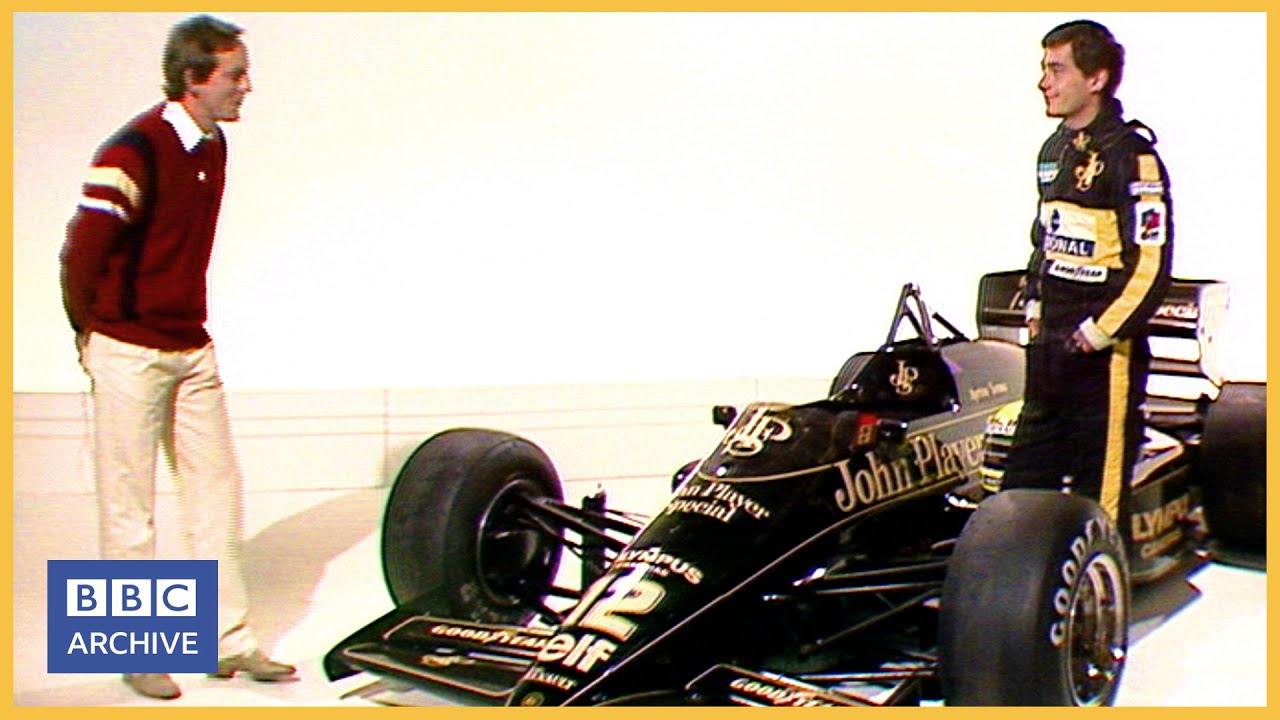 1985 Ayrton SENNA and his Lotus F1 car Breakfast Time Classic BBC Sport BBC Archive
