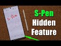 Powerful Hidden S-Pen Feature for your Galaxy Note Smartphone (Note 20, Note 10, Note 9, etc)