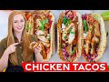 The Best Grilled Chicken Tacos | with Guacamole & Cabbage Slaw