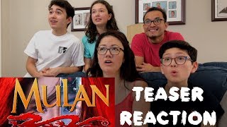 MULAN (2020) | Teaser TRAILER | MAJELIV FAMILY REACTION MULAN (2020) | Teaser TRAILER | MAJELIV FAMILY REACTION