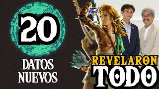 Revelan Nuevas CURIOSIDADES OFICIALES de Zelda Tears of the Kingdom