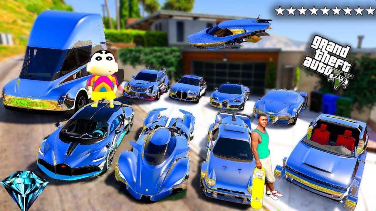 FRANKLIN TOUCH ANYTHING BECOME GOLD || EVERYTHING IS FREE IN GTA 5