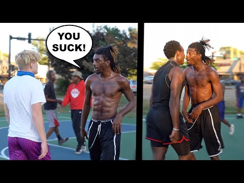 Trash Talker Won't Stop Talking S***! 5v5 Basketball At The Park!