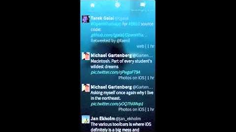 Tweetian on Sailfish OS SDK