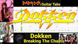 Breaking The Chains - Dokken - Guitar + Bass TABS Lesson