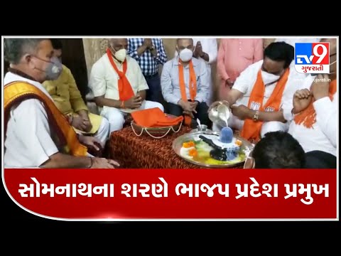 Gujarat BJP chief CR Patil offers prayers at Somnath temple | TV9News